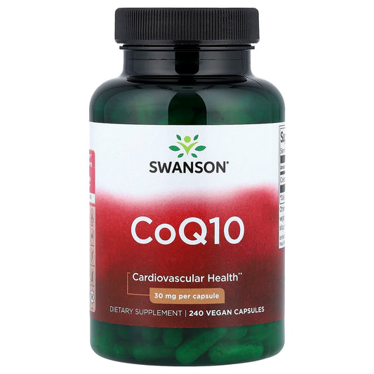 Swanson Vitamins CoQ10 30 mg 240 Vegan Capsules