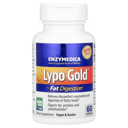 Enzymedica Lypo Gold, For Fat Digestion, 60 Capsules - view 3