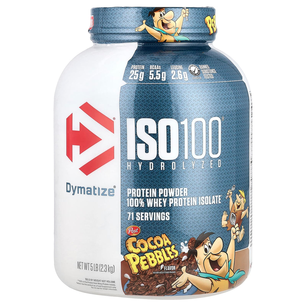 Dymatize ISO100 Hydrolyzed Whey Protein Isolate Cocoa Pebbles 2.3 kg (5 lb) — product view