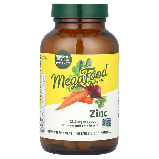 MegaFood Zinc, 22.5 mg, 120 Tablets