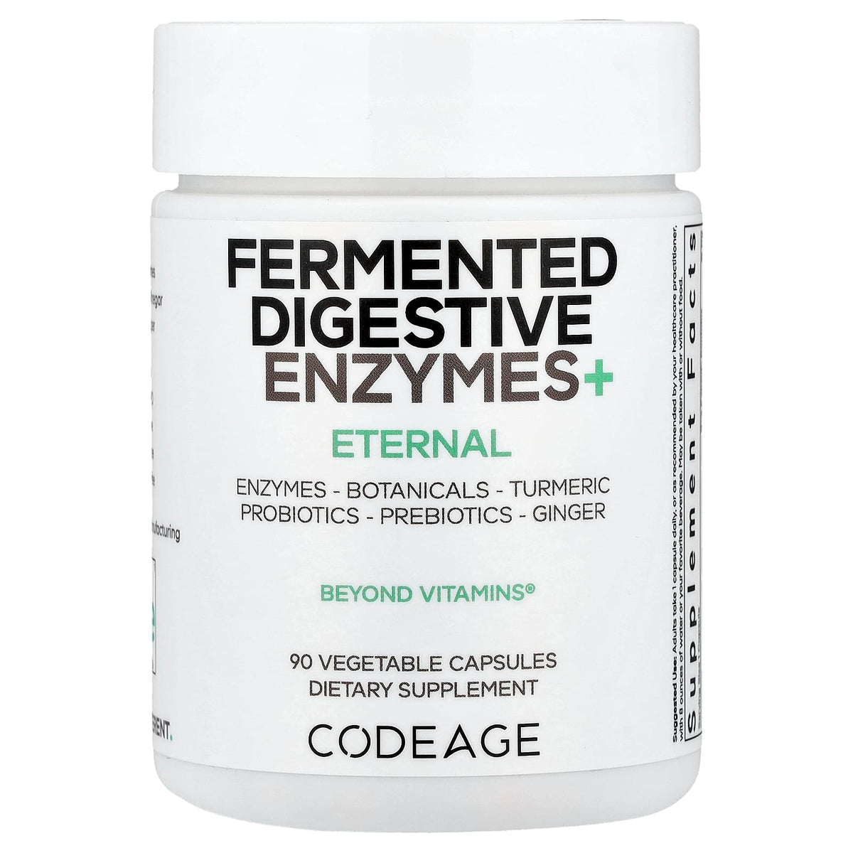 Codeage Fermented Digestive Enzymes+, 90 Vegetable Capsules — product view
