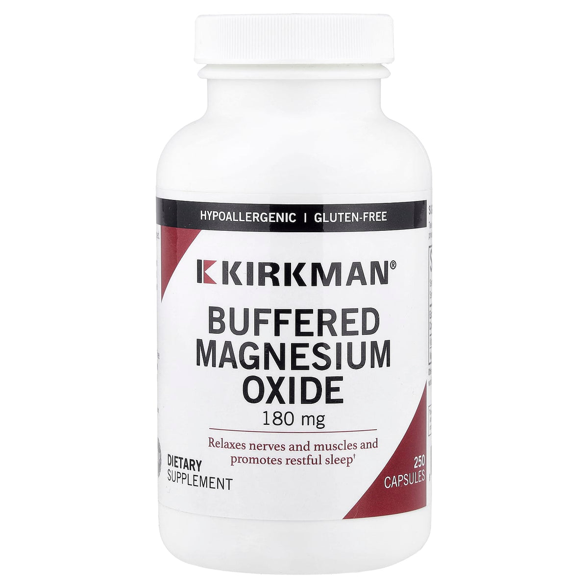 Kirkman Labs Buffered Magnesium Oxide 250 Capsules — product view
