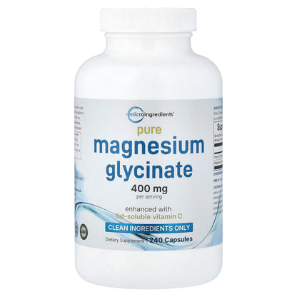 Micro Ingredients Pure Magnesium Glycinate, 240 Capsules