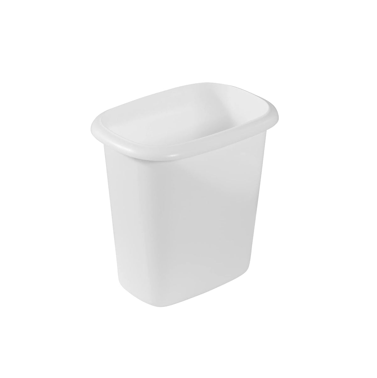 Rubbermaid Vanity Wastebasket, 1.5 Gallon (6 Quart), White — product view