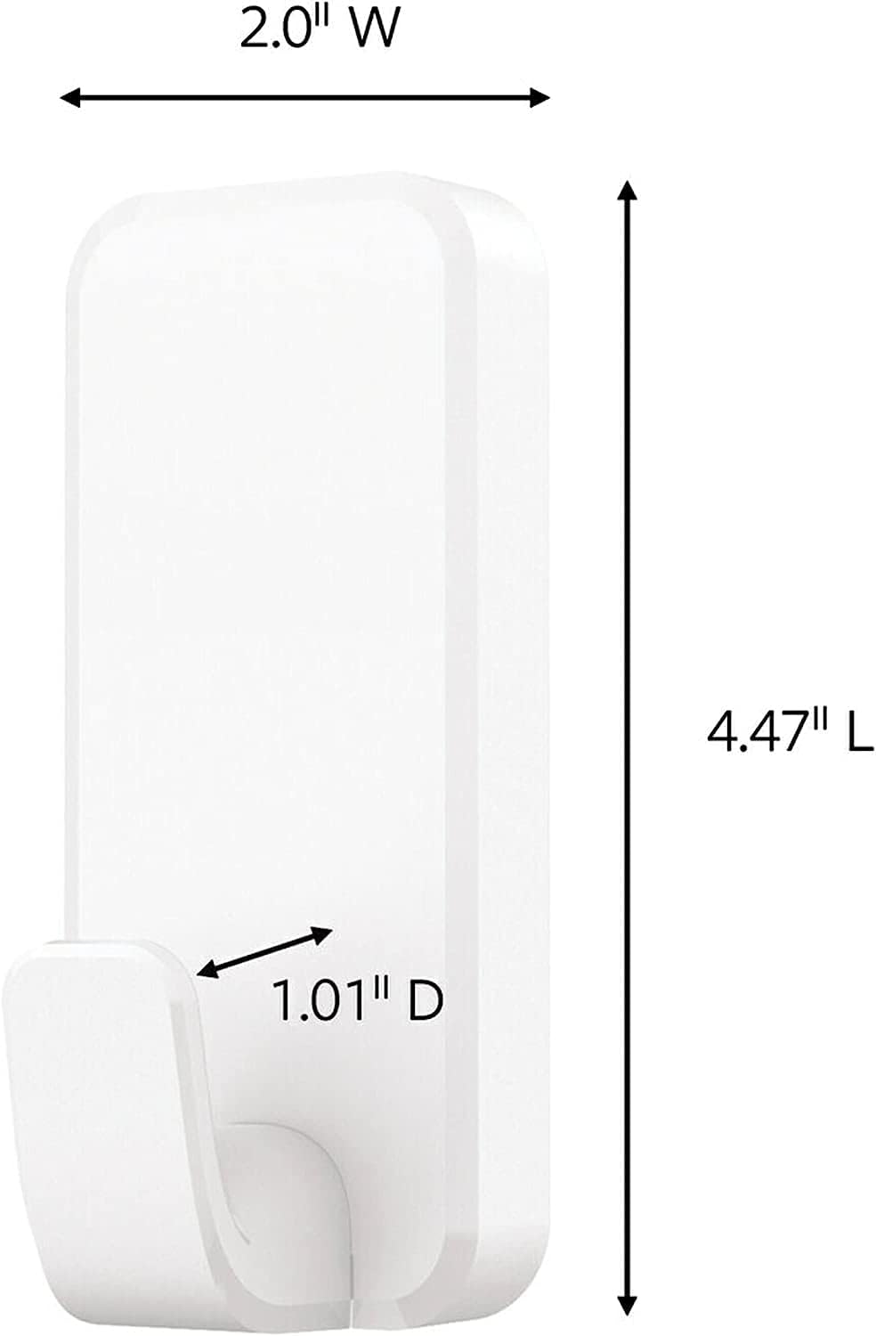 Command XL Heavyweight Wall Hooks, White, 10 lb, Pack of 2 - view 3