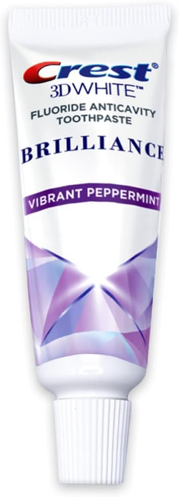 Crest 3D White Brilliance Toothpaste, Vibrant Peppermint, 0.85 oz (24 g), 4 Pack - view 2