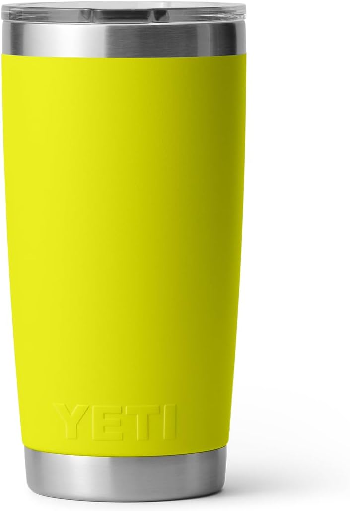 YETI Rambler 20 oz Tumbler with MagSlider Lid, Firefly Yellow - view 5