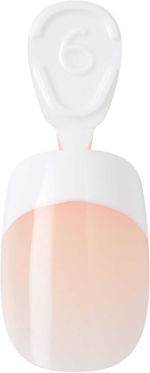 Kiss Core French Tip Press On Nails If You Dare, Short Squoval, 32 Count - view 5