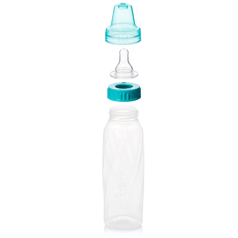Evenflo Feeding Classic Clear Baby Bottles 8 oz (240 ml), Pack of 12 - view 3