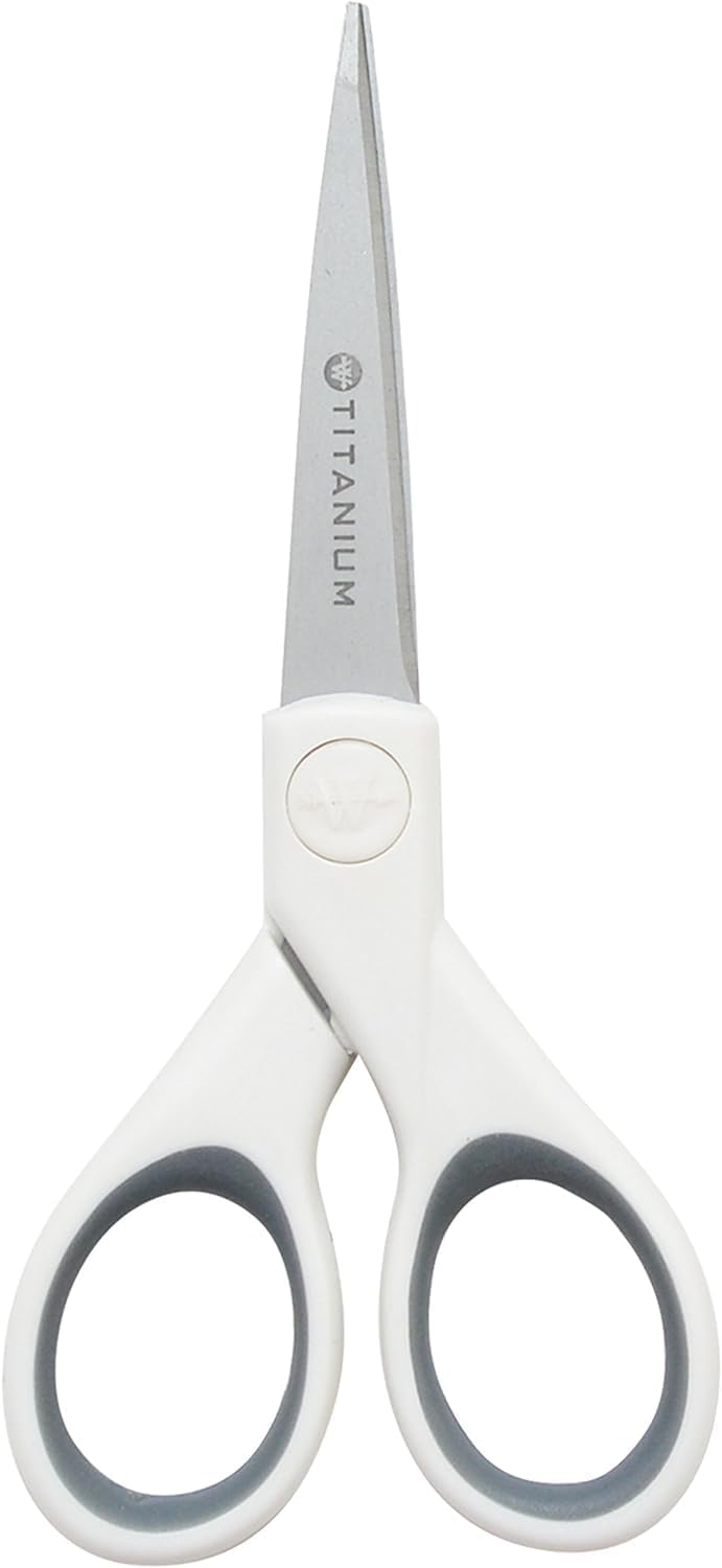 Westcott 5-Inch Micro-Tip Titanium-Bonded Craft Scissors — product view