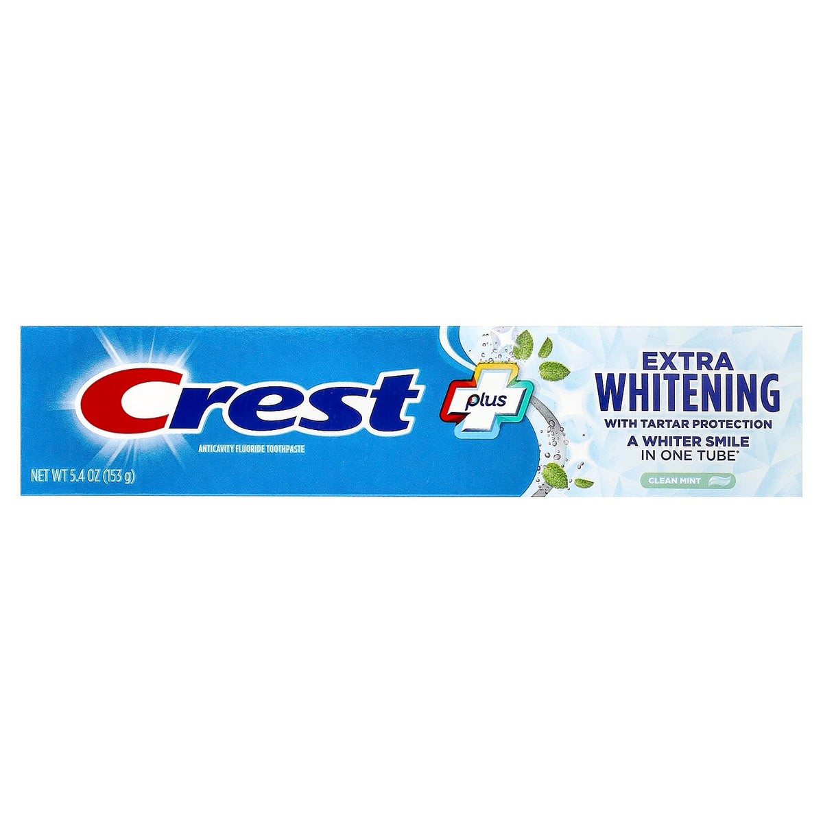 Crest Plus Complete Fluoride Toothpaste, Extra Whitening, Clean Mint, 153 g — alternate product view