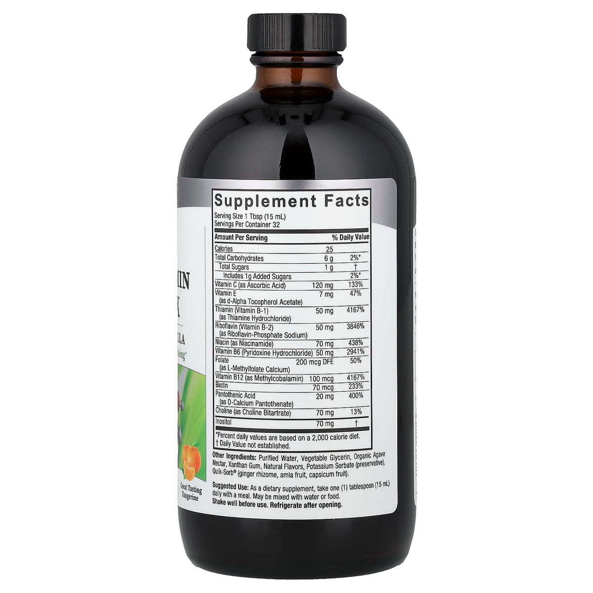 Nature's Answer Liquid Vitamin B-Complex, Tangerine, 480 ml (16 fl oz) - view 2