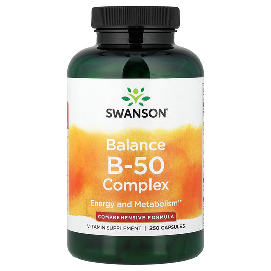 Swanson Vitamins Balance B-50 Complex, 250 Capsules