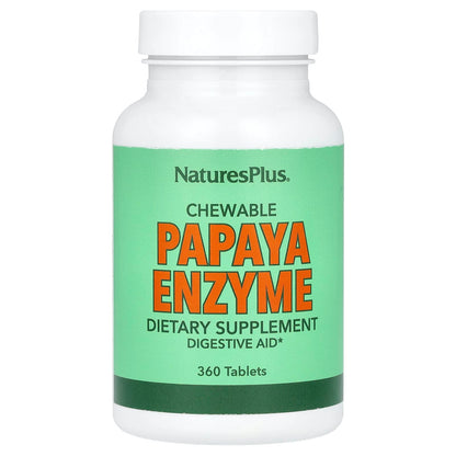 NaturesPlus Chewable Papaya Enzyme, 360 Tablets