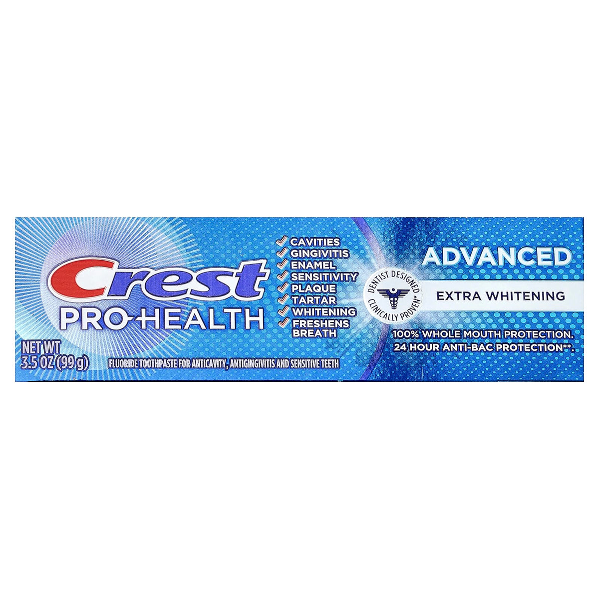 Crest Pro-Health Advanced Fluoride Toothpaste, Extra Whitening, 99 g - view 2
