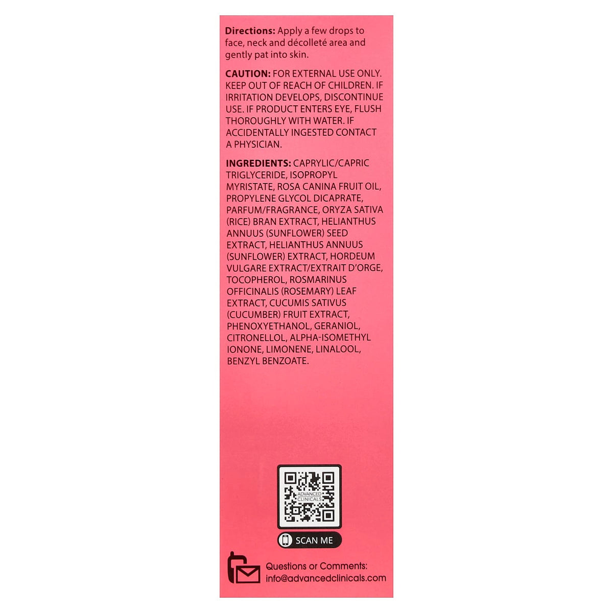 Advanced Clinicals Rosehip Oil, 1.8 fl oz (53 ml) - view 3