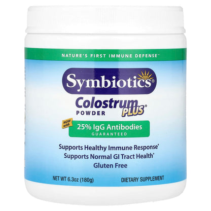 Symbiotics Colostrum Plus Powder, 180 g (6.3 oz)