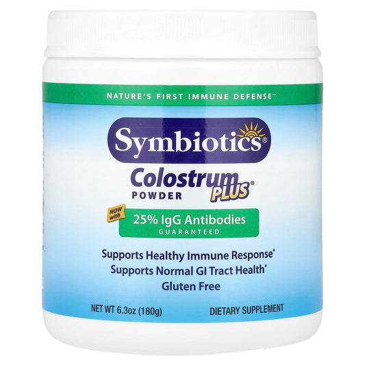 Symbiotics Colostrum Plus Powder, 180 g (6.3 oz)