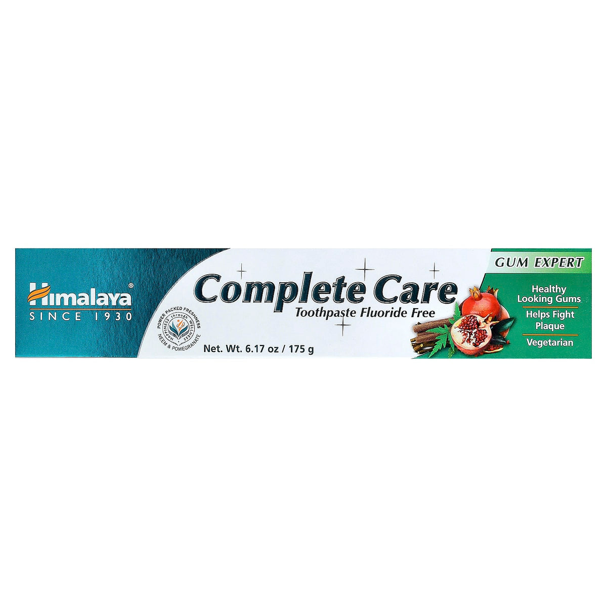 Himalaya Complete Care Fluoride-Free Toothpaste, Neem & Pomegranate, 175 g - view 2