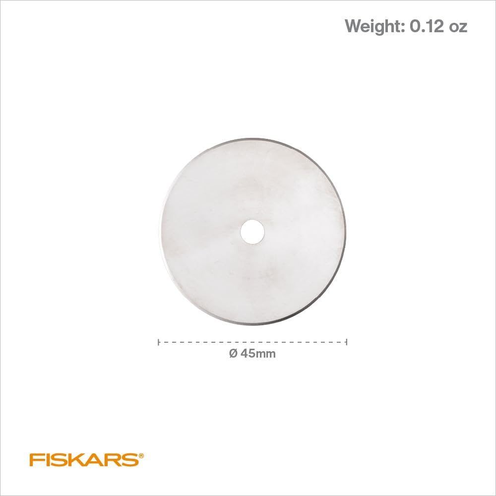 Fiskars 45 mm Titanium Rotary Cutter Replacement Blades, Pack of 2 - view 6
