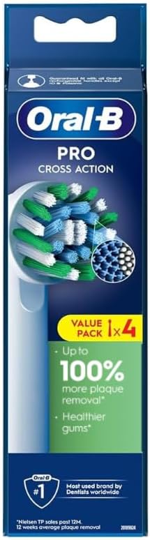 Oral-B CrossAction 3-in-1 Replacement Toothbrush Heads