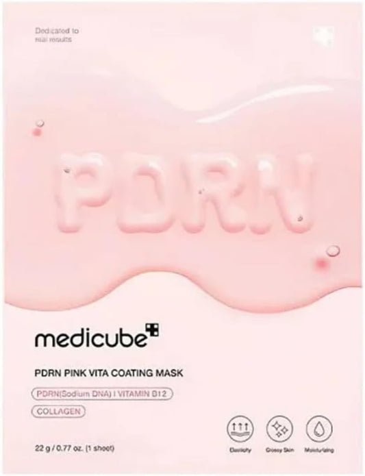Medicube PDRN Pink Vita Coating Sheet Mask, 22 g
