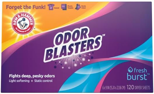 Arm & Hammer Odor Blaster Dryer Sheets, Fresh Burst, 120 Count — alternate product view