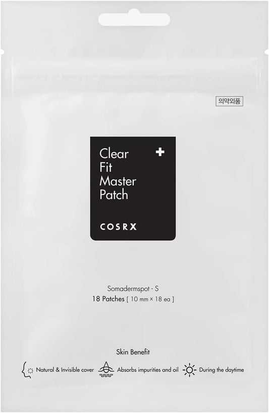 COSRX Master Patch Clear Fit Hydrocolloid Spot Patches, 18 Count