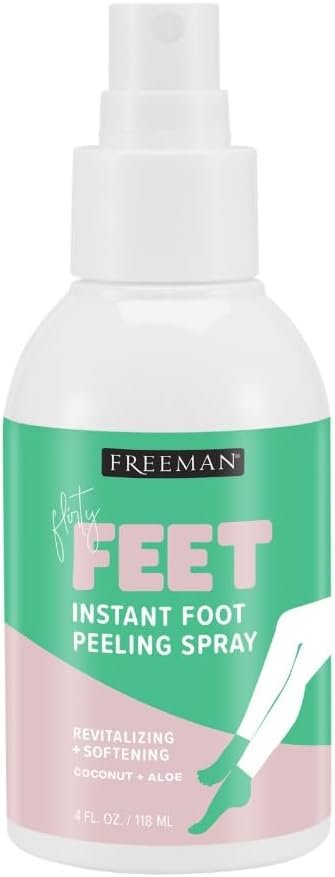 Freeman Flirty Feet Instant Foot Peeling Spray, Coconut and Aloe 4 fl oz (118ml)