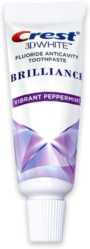 Crest 3D White Brilliance Anticavity Toothpaste, Vibrant Peppermint, 25 ml — product view