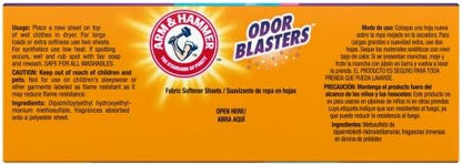 Arm & Hammer Odor Blaster Dryer Sheets, Fresh Burst, 120 Count - view 5