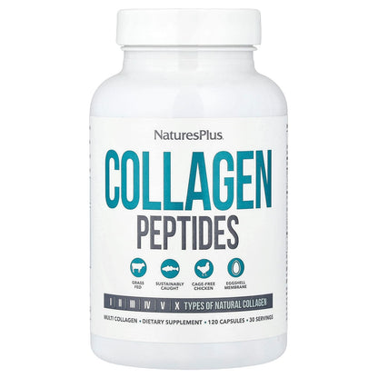 NaturesPlus Collagen Peptides, 120 Capsules