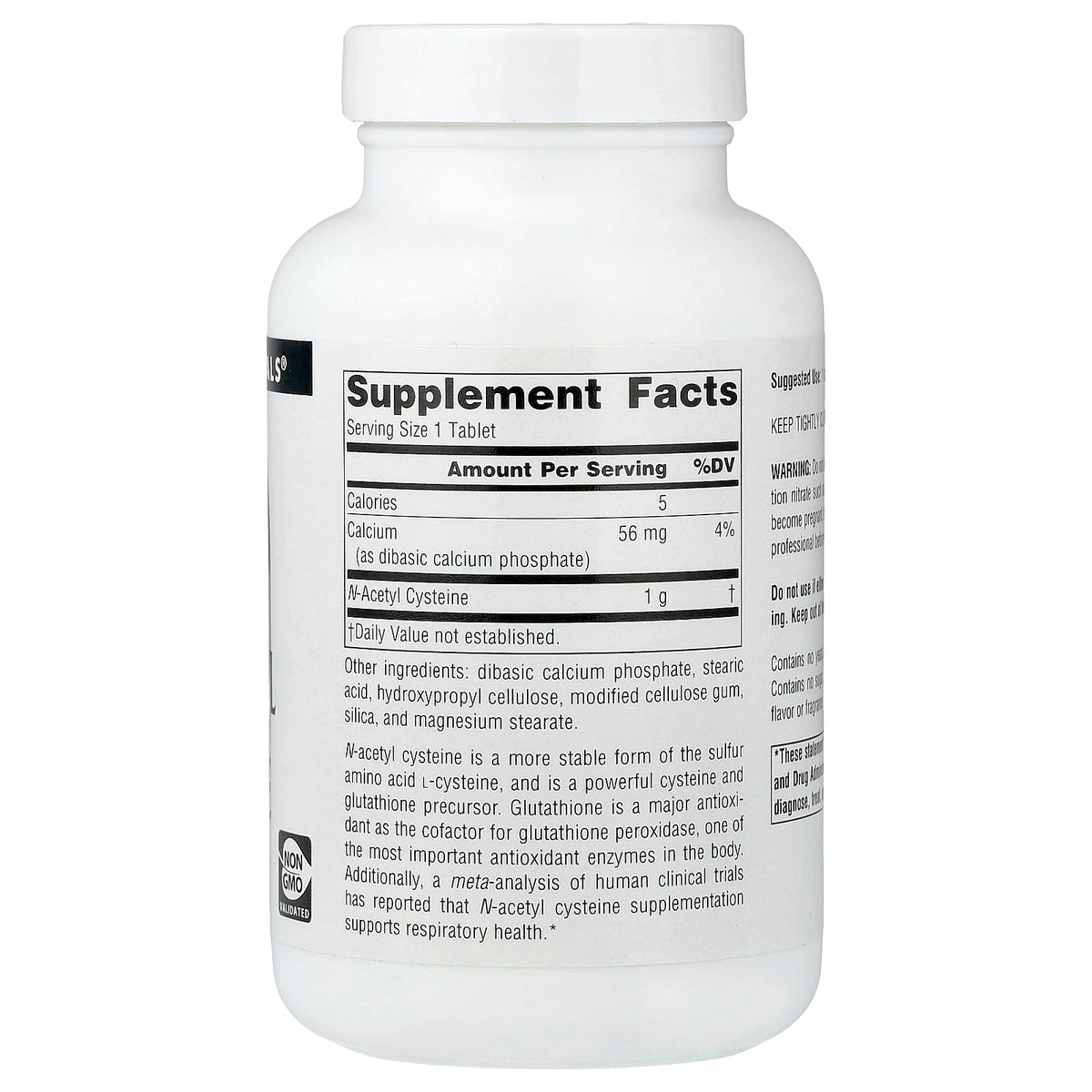 Source Naturals N-Acetyl Cysteine, 1,000 mg, 120 Tablets - view 2