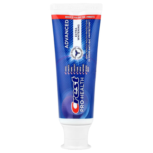 Crest Pro-Health Advanced Fluoride Toothpaste, Extra Whitening, 99 g