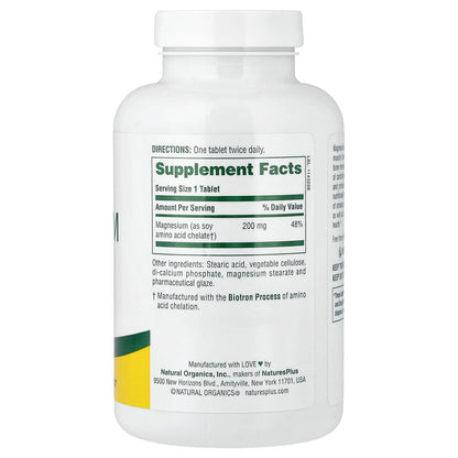 NaturesPlus Magnesium, 200 mg, 180 Tablets - view 2