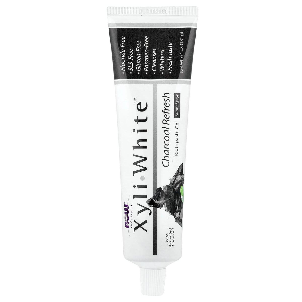 NOW Foods XyliWhite Charcoal Refresh Toothpaste Gel, Mint, 181 g