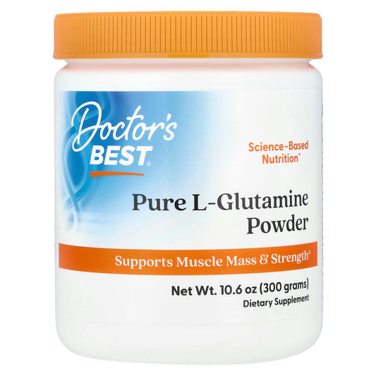 Doctor's Best Pure L-Glutamine Powder, 300 g (10.6 oz)
