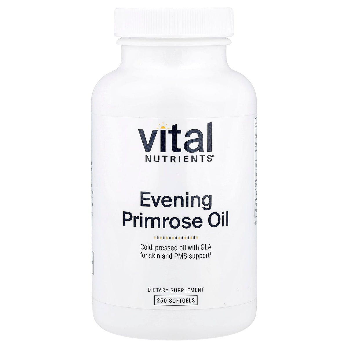 Vital Nutrients Evening Primrose Oil 250 Capsules