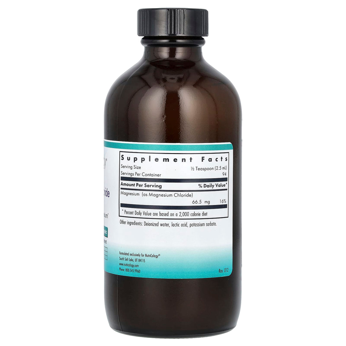 Nutricology Magnesium Chloride Liquid, 236 ml (8 fl oz) - view 2