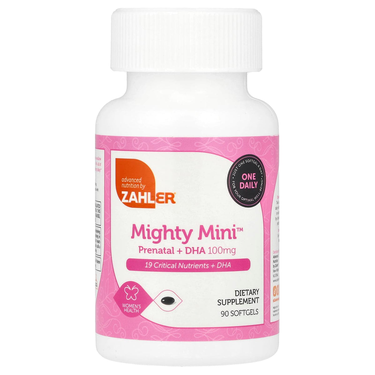 Zahler Mighty Mini Prenatal + DHA, 90 Softgels - view 3