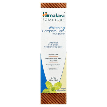 Himalaya Botanique Whitening Complete Care Toothpaste, Simply Peppermint, 150 g - view 2