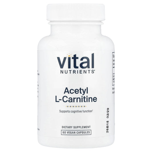 Vital Nutrients Acetyl L-Carnitine 500 mg 60 Vegan Capsules