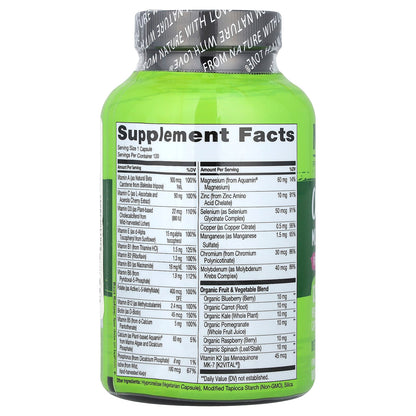 Naturelo One Daily Multivitamin for Women 50+, 120 Vegetarian Capsules - view 2