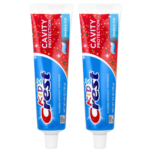 Crest Kids Cavity Protection Toothpaste, Sparkle Fun, 3 Pack, 130 g Each