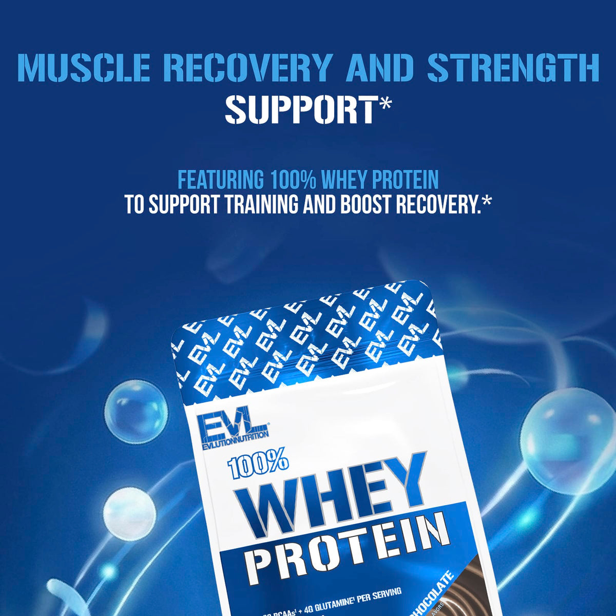 EVLution Nutrition 100% Whey Protein, Double Rich Chocolate, 454 g (1 lb) - view 4