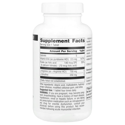 Source Naturals L-Arginine L-Citrulline Complex 1,000 mg, 120 Tablets - view 2