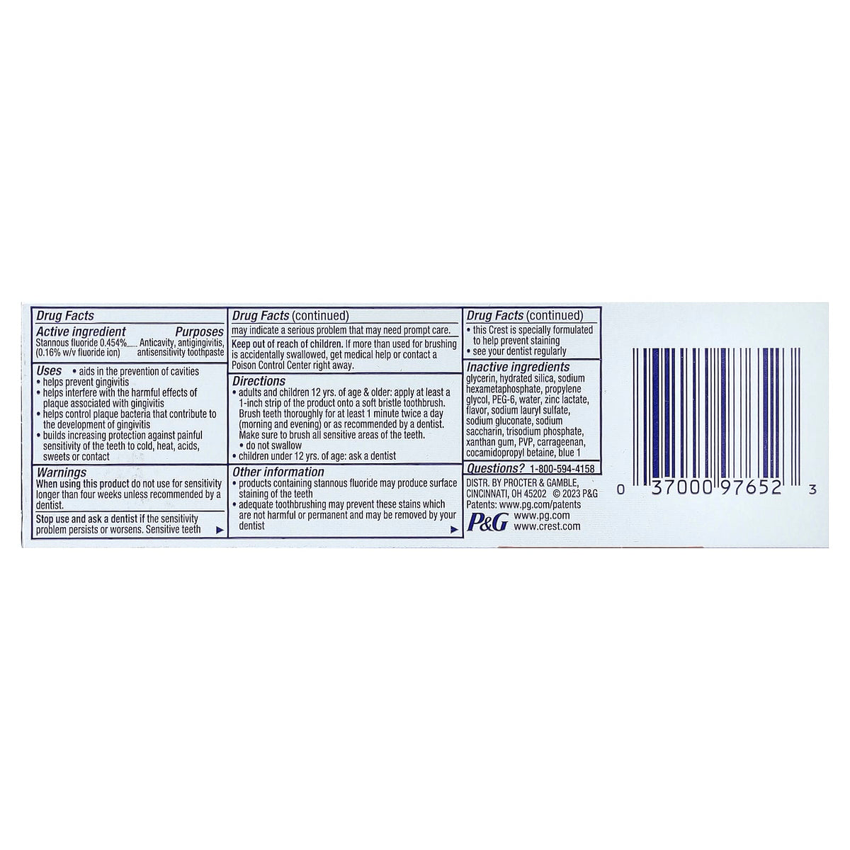 Crest Pro-Health Advanced Fluoride Toothpaste, Extra Whitening, 99 g - view 3