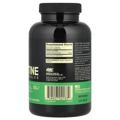 Optimum Nutrition Micronized Creatine Capsules, 1.25 g Each, 100 Capsules - view 2