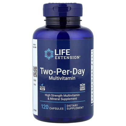 Life Extension Two-Per-Day Multivitamin, 120 Capsules