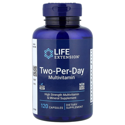 Life Extension Two-Per-Day Multivitamin, 120 Capsules